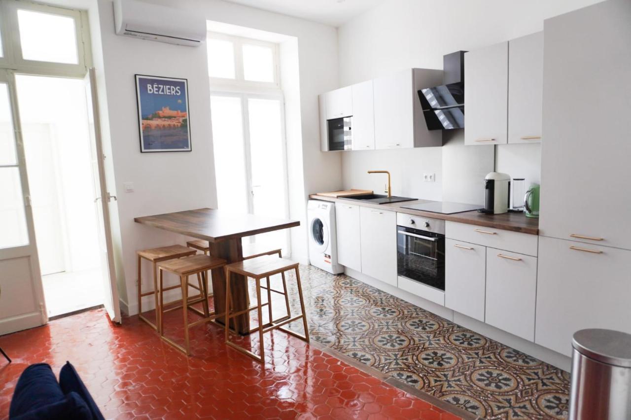 Bright And Modern 3-Bedroom Apartment, 90M2 With Air Condition, In 贝济耶 外观 照片