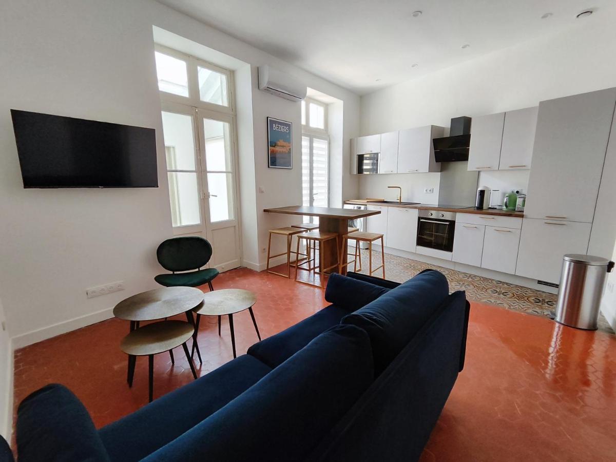 Bright And Modern 3-Bedroom Apartment, 90M2 With Air Condition, In 贝济耶 外观 照片
