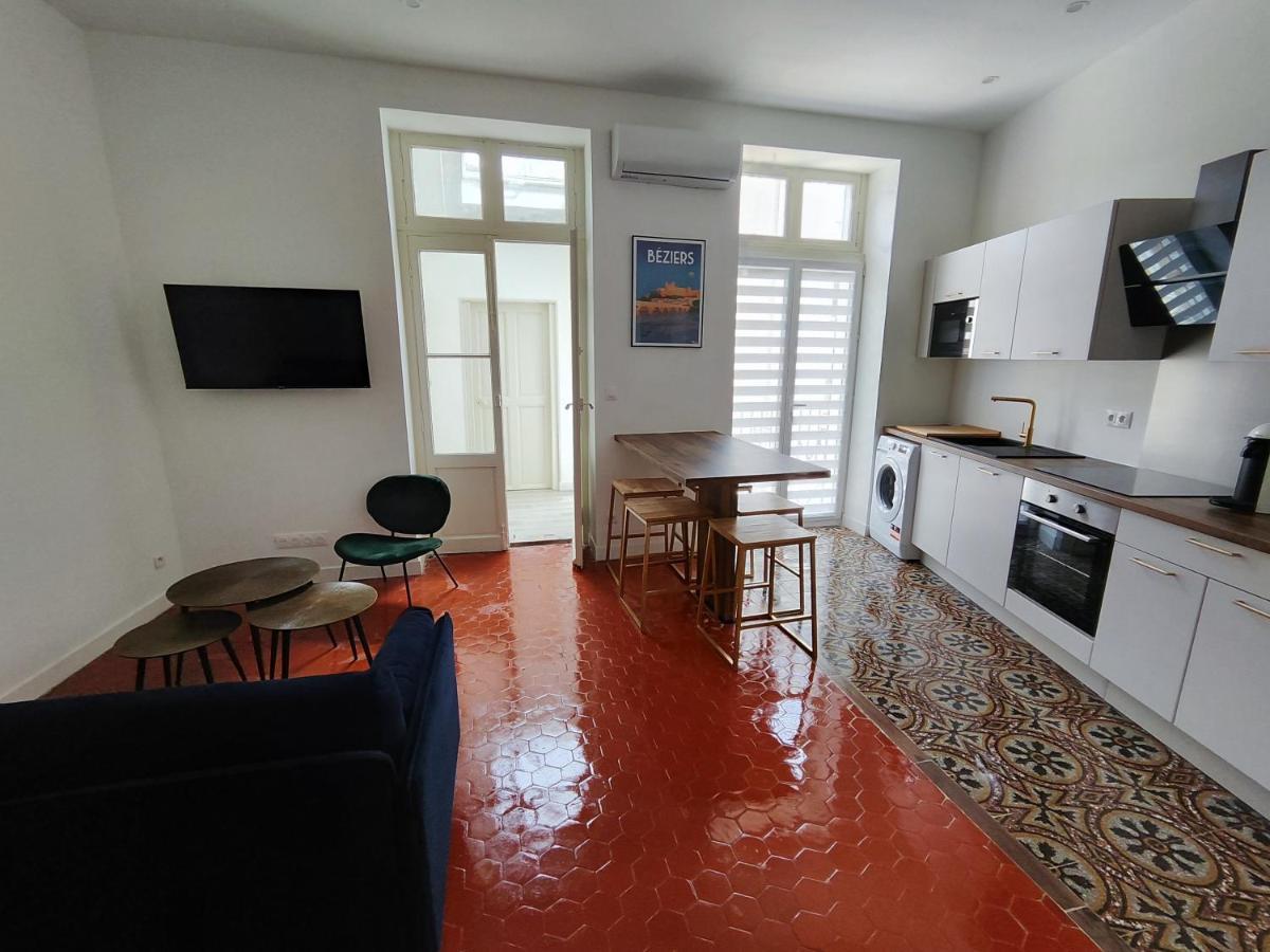 Bright And Modern 3-Bedroom Apartment, 90M2 With Air Condition, In 贝济耶 外观 照片